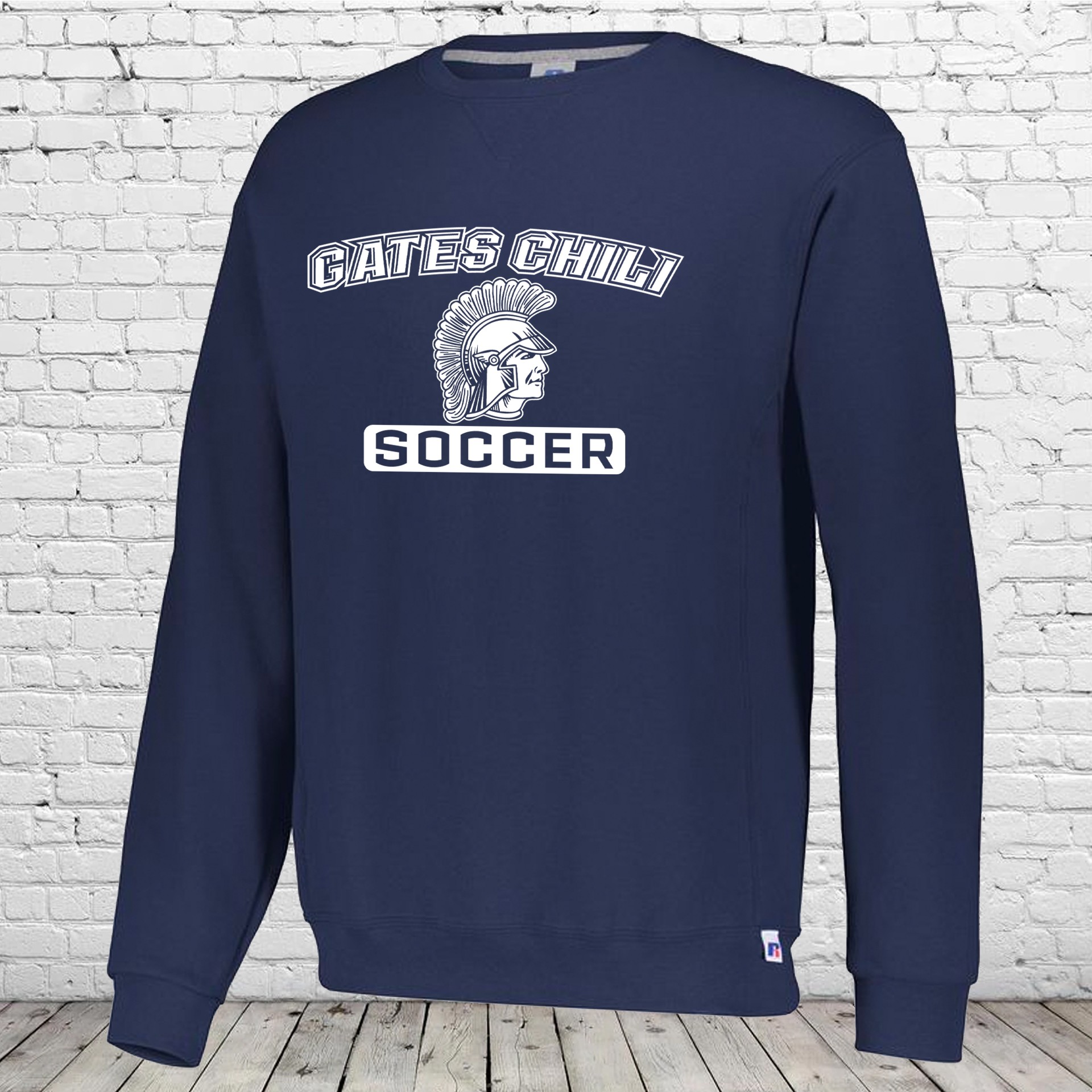 Gates Chili Soccer Crewneck Sweatshirt Roc City Custom Apparel