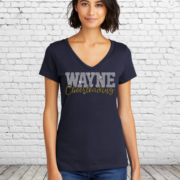 Wayne Cheer Bling Ladies V Neck