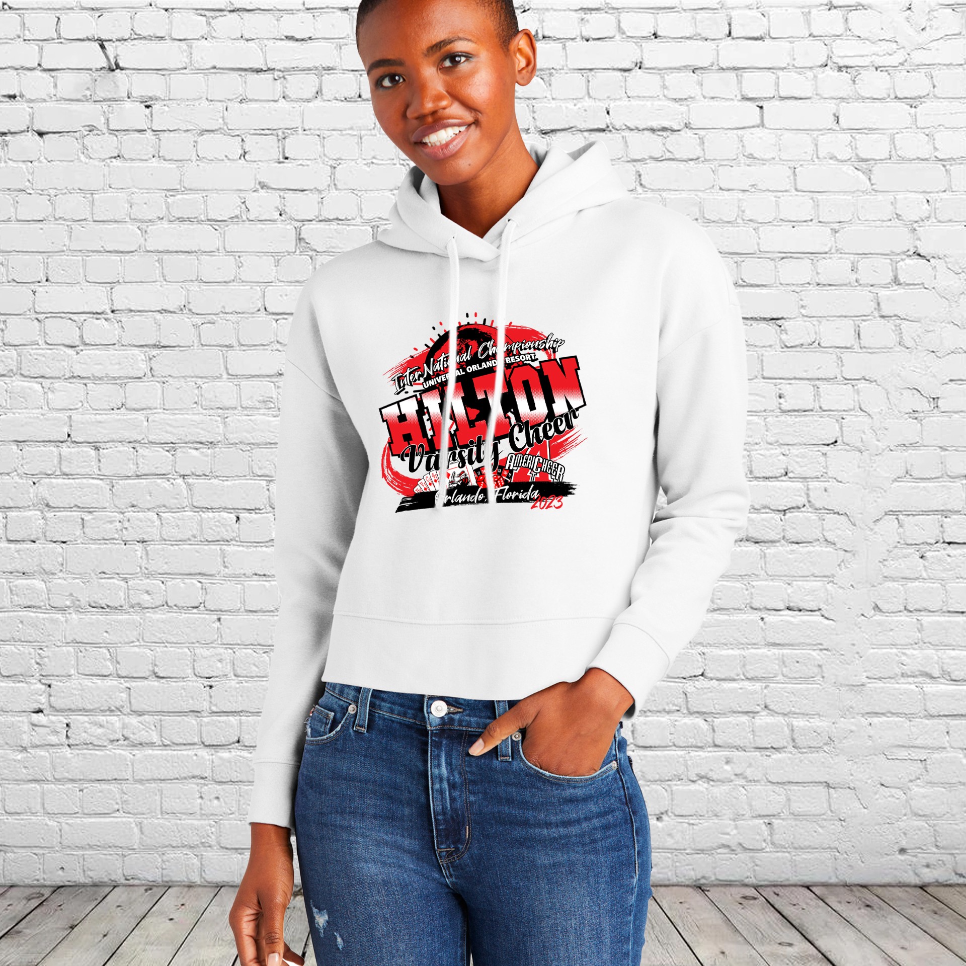 Hilton Nationals Crop Pullover Hoodie | Roc City Custom Apparel