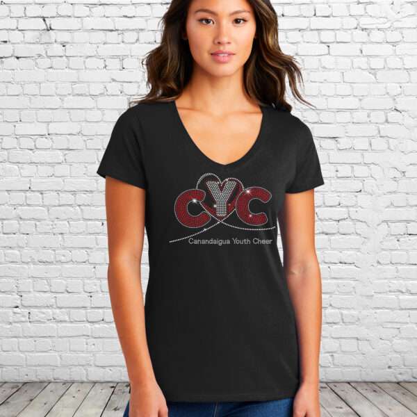 Canandaigua "CYC" Black Bling Girls/Ladies Tee