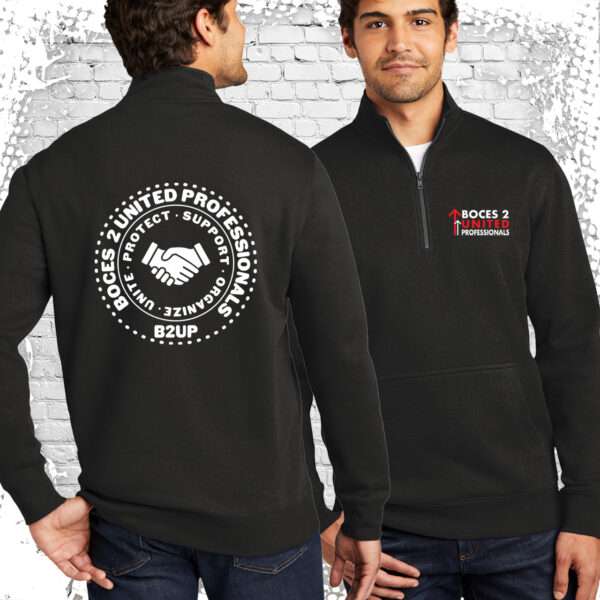 Boces 2  Fleece 1/4-Zip with Left Chest Logo