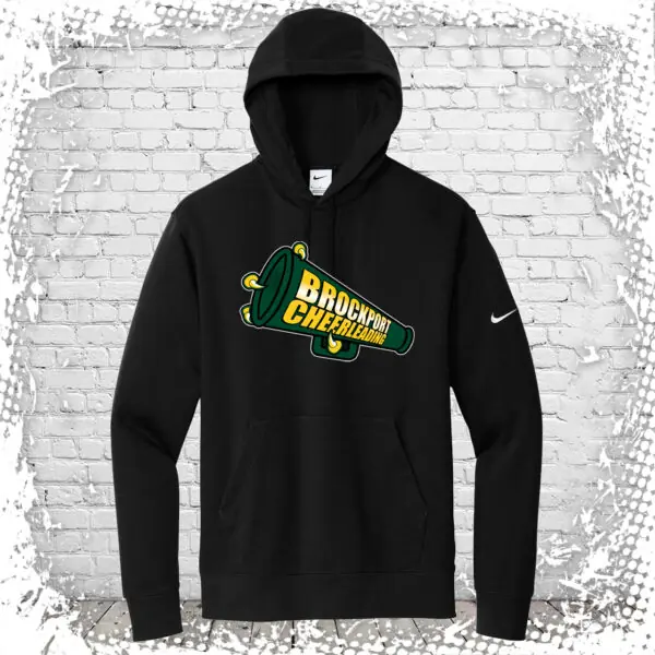 Brockport Cheer Black Nike Club Fleece Pullover Hoodie