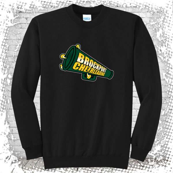 Brockport Cheer Black Crewneck Sweatshirt