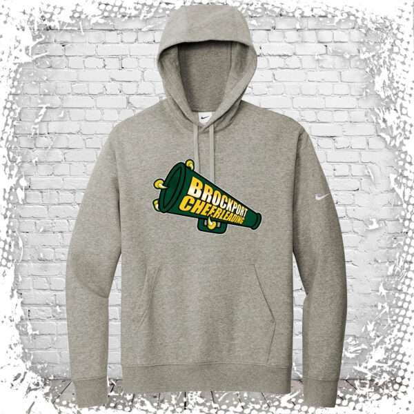 Brockport Cheer Grey Nike Club Fleece Pullover Hoodie