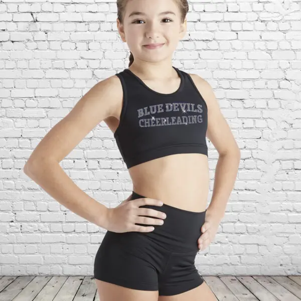 Blue Devils Jr. Cheer Racerback Sports Bra