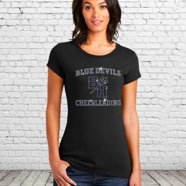 Blue Devils Jr. Cheer Bling Girls/Ladies Tee