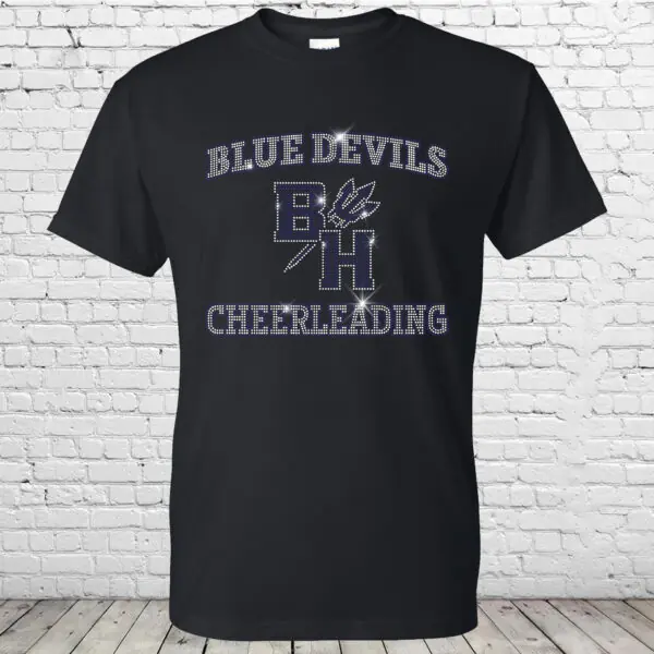 Blue Devils Jr. Cheer Basic Bling Tee