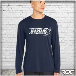 Gates Chili Track & Field Navy Long Sleeve Performance Tee