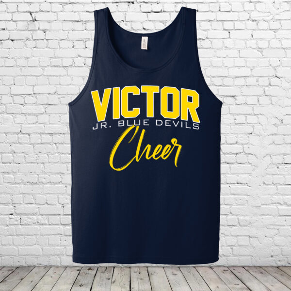 Victor Blue Devils Cheer Unisex Tank Top