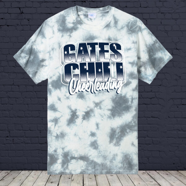 Gates Chili Cheer Crystal Tie Dye Tee