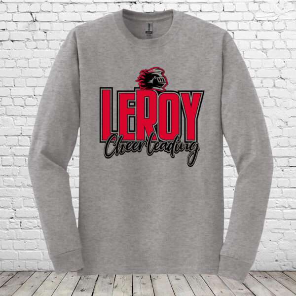 Leroy Cheer Long Sleeve Tee-Gray