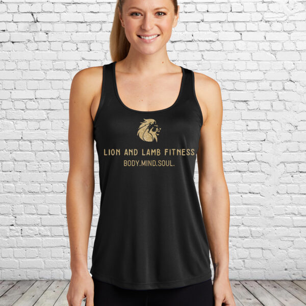 Lion and Lamb Women's Racerback Performance Tank