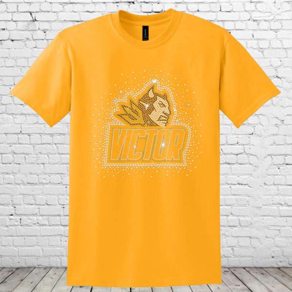 Victor Cheer Tee-Gold