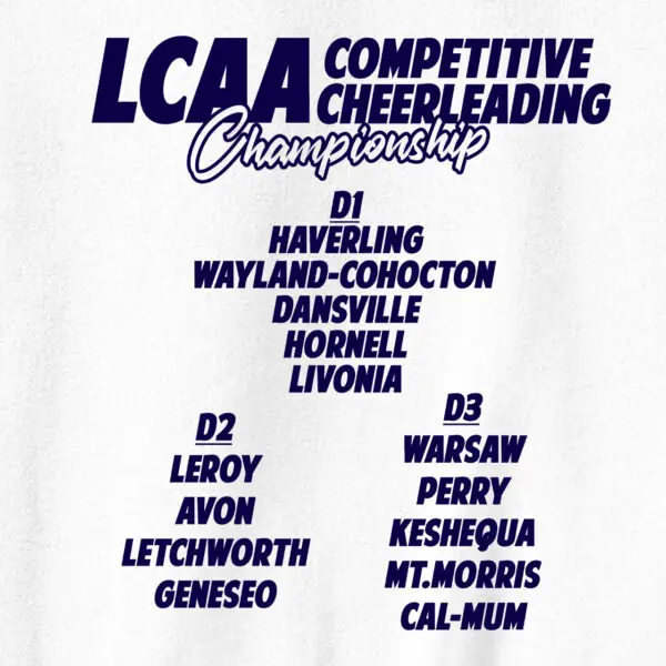 LCAA Cheer Championship 2025 Tee - Image 2