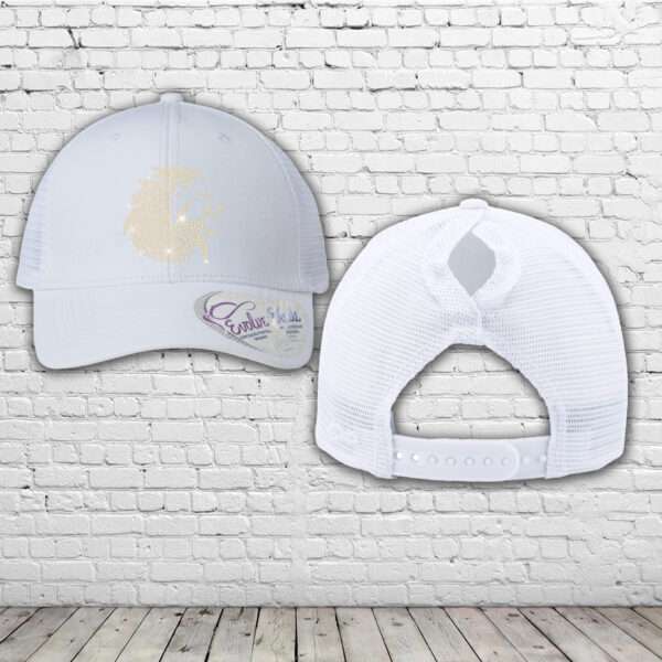 Lion and Lamb Women's Modern Trucker Cap-White