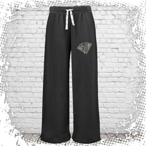 NY Icons Perfection Bling Pennant Wide Leg Sweatpant