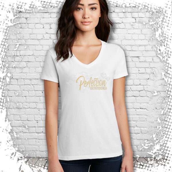 NY Icons Perfection Bling Ladies Tee-White