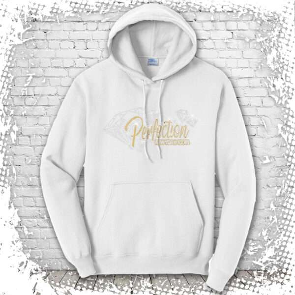 NY Icons Perfection Bling Pullover Hoodie-White