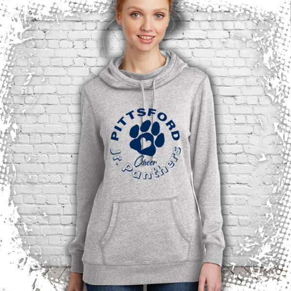 Pittsford Jr. Panthers Cheer Ladies Cowl Neck Hoodie