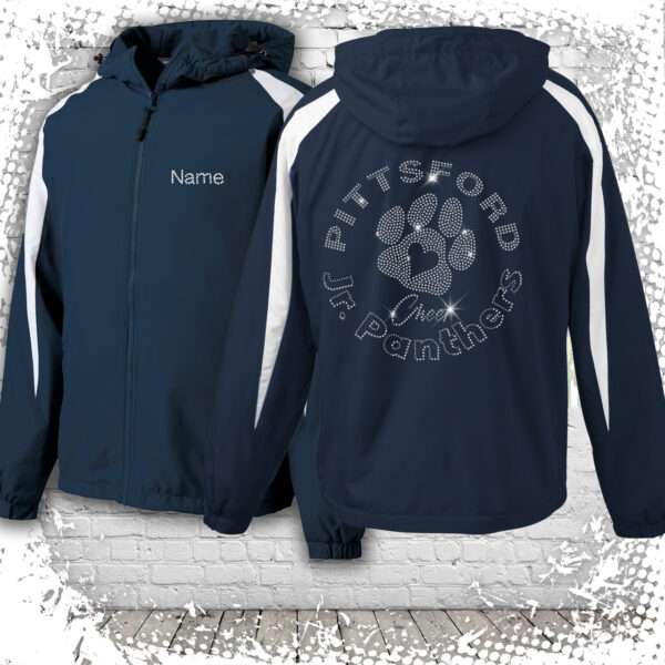 Pittsford Jr. Panthers Cheer Bling Windbreaker Jacket