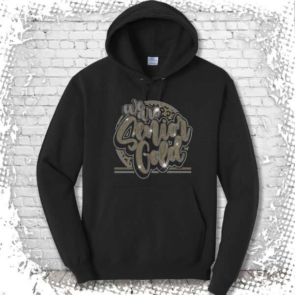 NY Icons Senior Gold Bling Pullover Hoodie