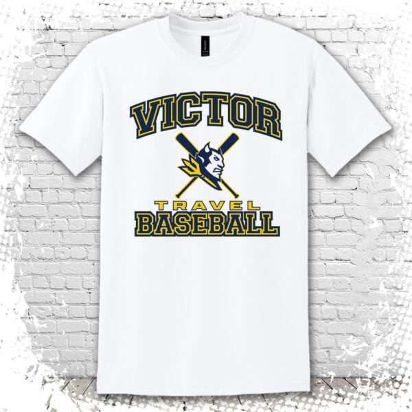 Victor Travel Baseball Basic Tee-White