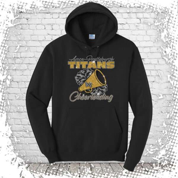 Avoca Prattsburgh Cheer Bling Unisex Pullover Hoodie