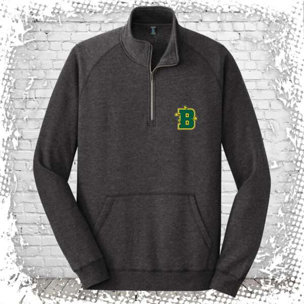 Brockport Cheer Heathered Black Fleece 1/4 Zip