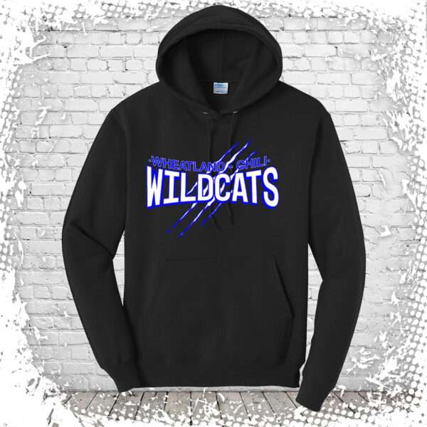 Wheatland Chili Wildcats Black Pullover Hoodie