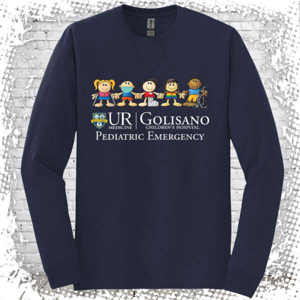 Golisano Pediatric Emergency Navy Long Sleeve Tee