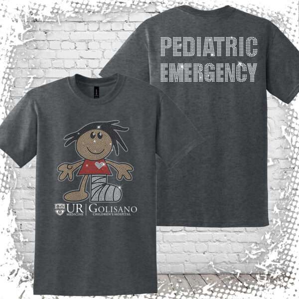 Golisano Pediatric Emergency Bling Dark Heather Tee