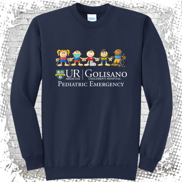 Golisano Pediatric Emergency Navy Crewneck Sweatshirt