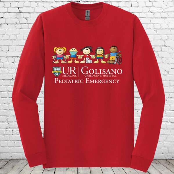 Golisano Pediatric Emergency Red Long Sleeve Tee