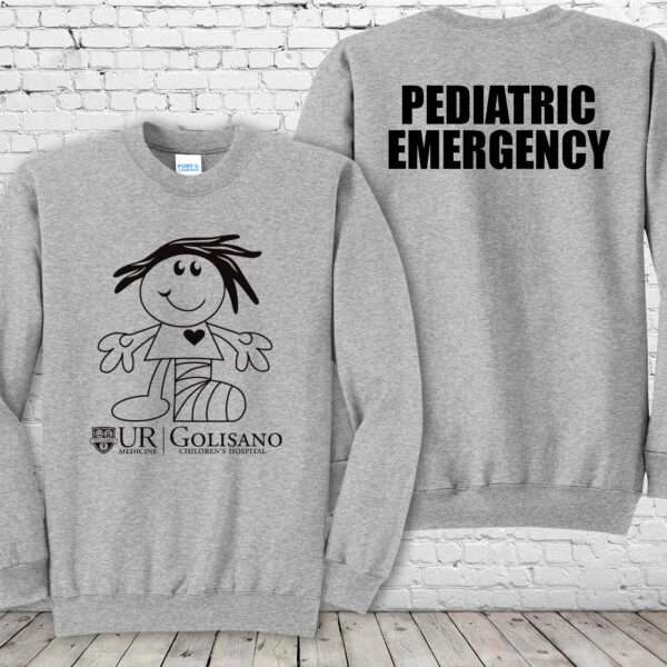 Golisano Pediatric Emergency Sandy Athletic Heather Crewneck Sweatshirt