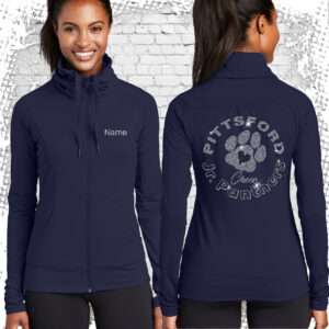 Pittsford Jr. Panthers Cheer Ladies Stretch Cowl Neck Jacket