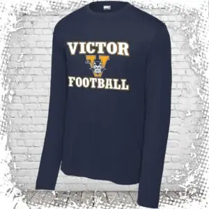Victor Jr. Blue Devils Football Long Sleeve T-Shirt