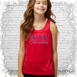 Fairport Cheer Bling Racerback Tank Top