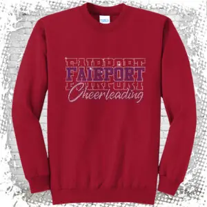 Fairport Cheer Bling Crewneck Sweatshirt