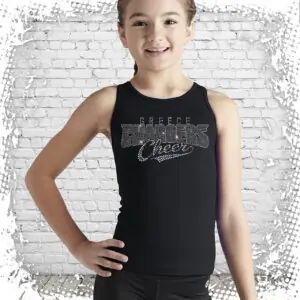 Greece Chargers Cheer Bling Tank Top