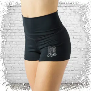 Greece Chargers Cheer Bling High Waisted Shorts