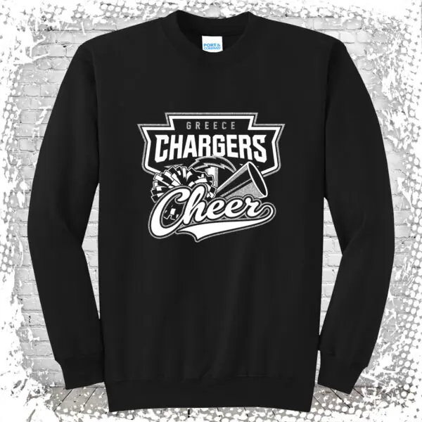 Greece Chargers Cheer Crewneck Sweatshirt