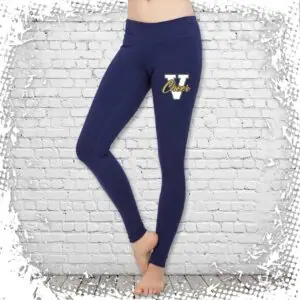 Victor Jr. Blue Devils Cheerleading Glitter Leggings
