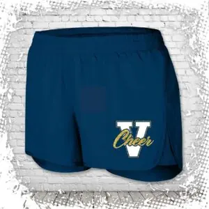Victor Jr. Blue Devils Cheerleading Glitter Running Shorts
