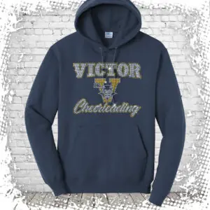 Victor Jr. Blue Devils Cheerleading Bling Pullover Hoodie