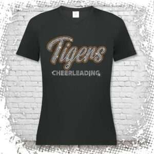 Akron Cheer Bling Girls/Ladies V-Neck