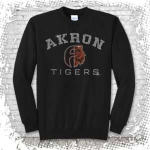 Akron Tigers Bling Crewneck