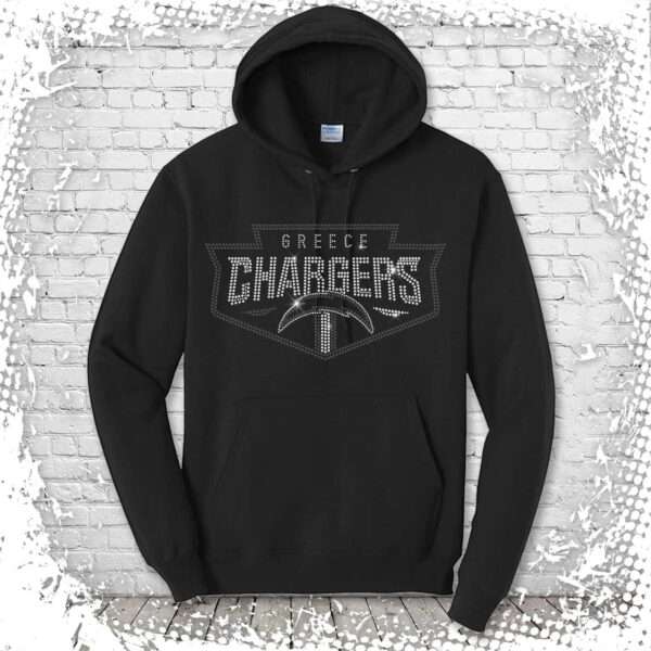 Greece Chargers Bling Pullover Hoodie