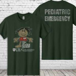 Golisano Pediatric Emergency Bling Forest Green Tee