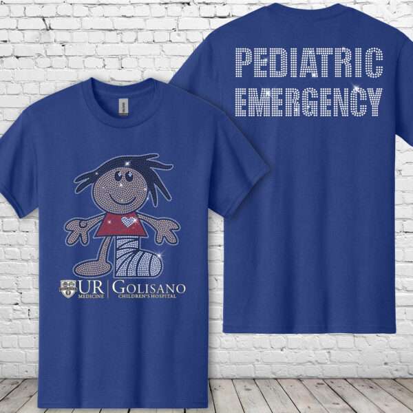 Golisano Pediatric Emergency Bling Cobalt Tee