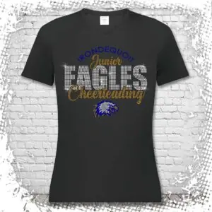 Irondequoit Jr. Eagles Bling Girls/Ladies V-Neck